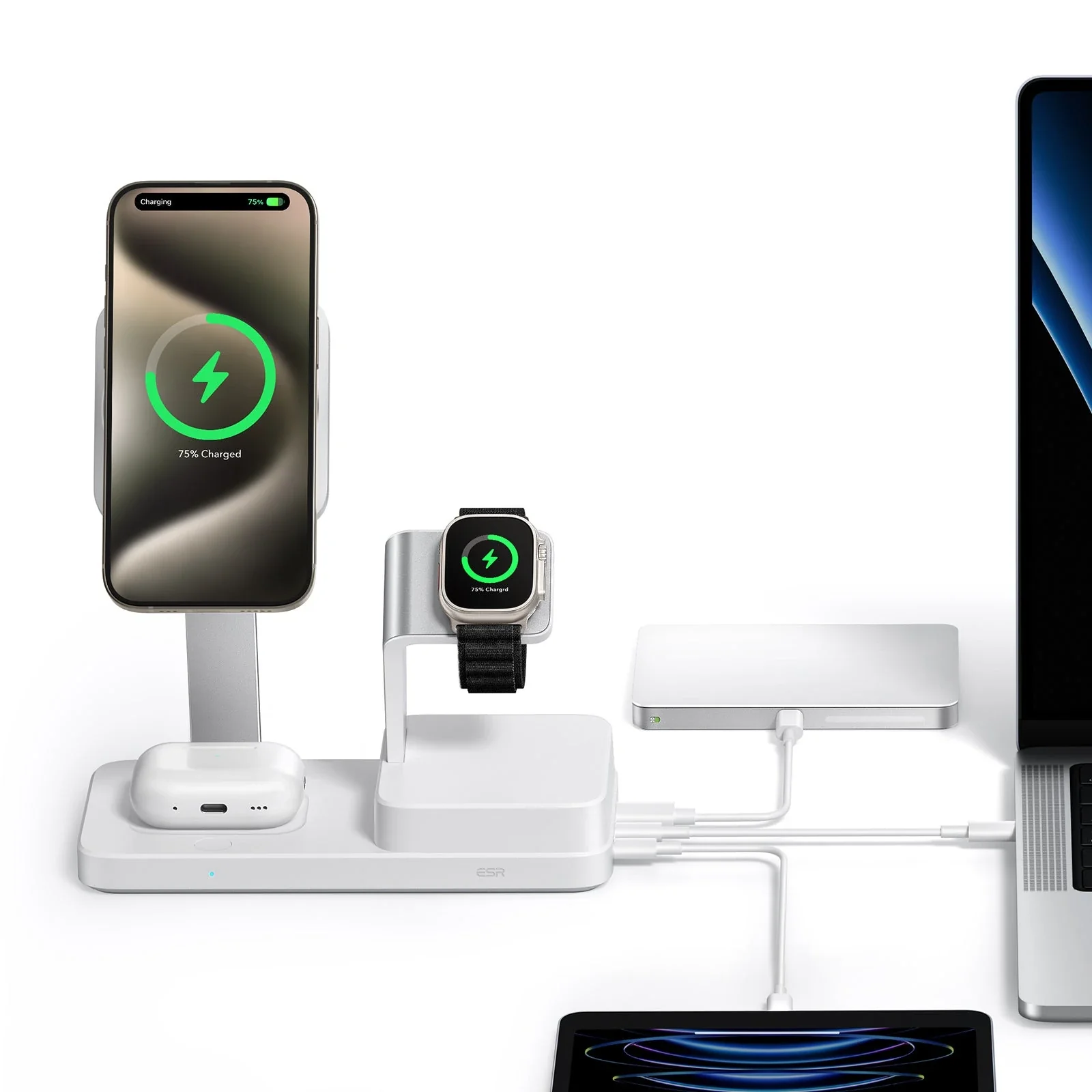 100W 6-in-1 Charging Station with MagSafe + CryoBoost - UK Plug - Image 3