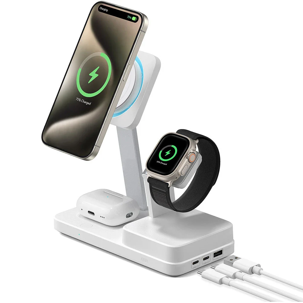100W 6-in-1 Charging Station with MagSafe + CryoBoost - UK Plug - Image 4