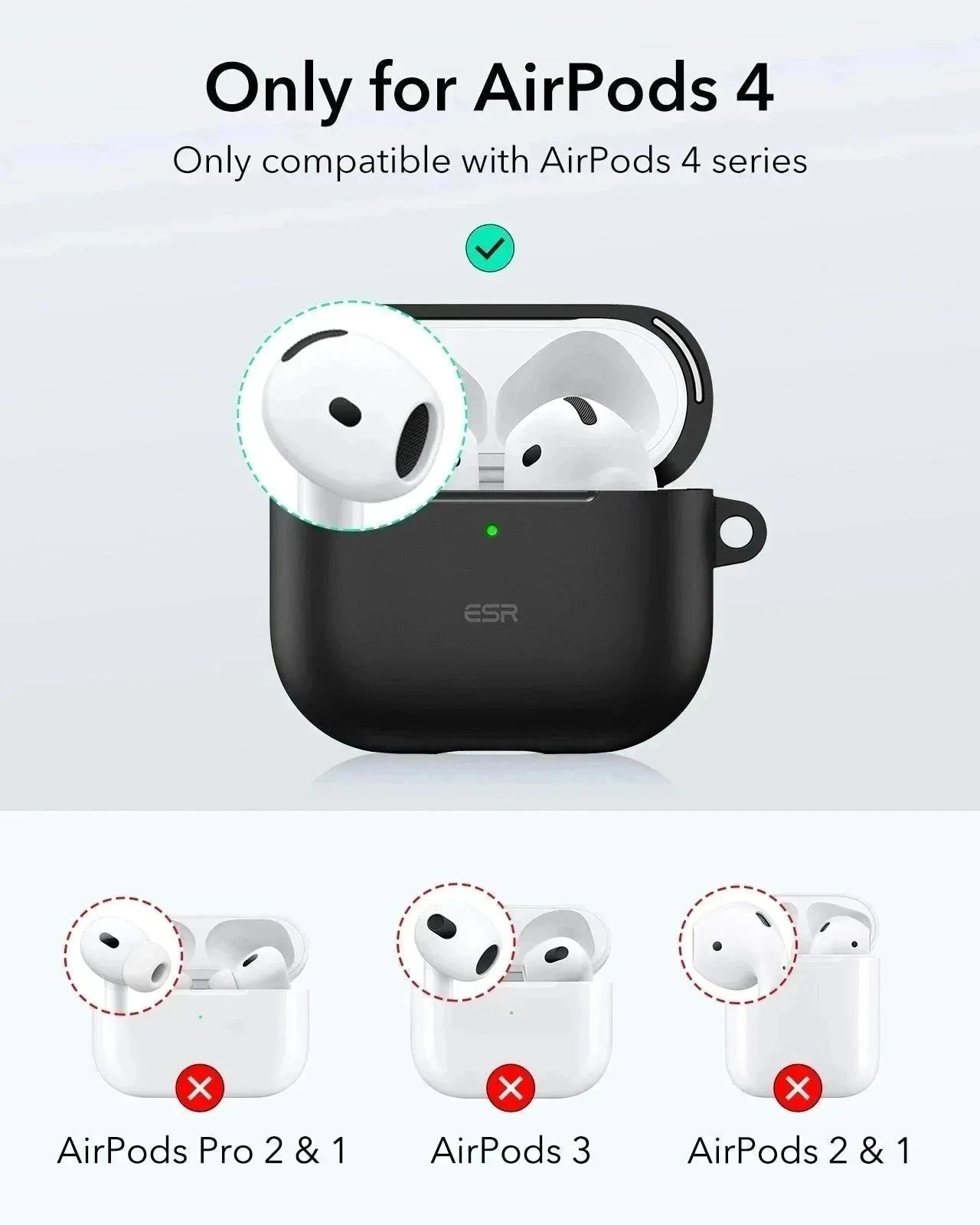 AirPods 4 Cloud Soft Case - Red - Image 2