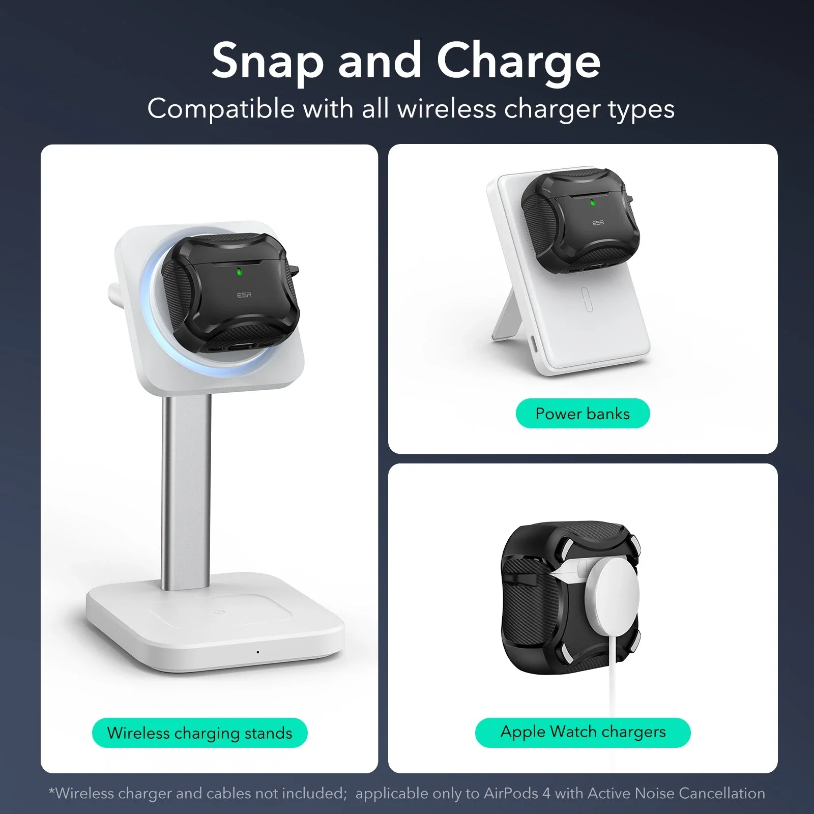 AirPods 4 Cyber Tough Case (HaloLock) - Forest Green - Image 6