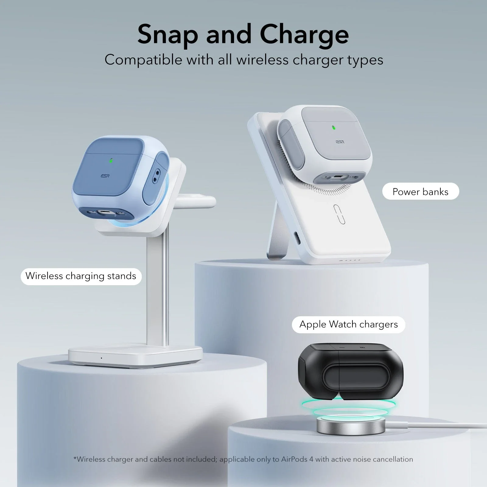 AirPods 4 Orbit Hybrid Case (HaloLock) - White - Image 6