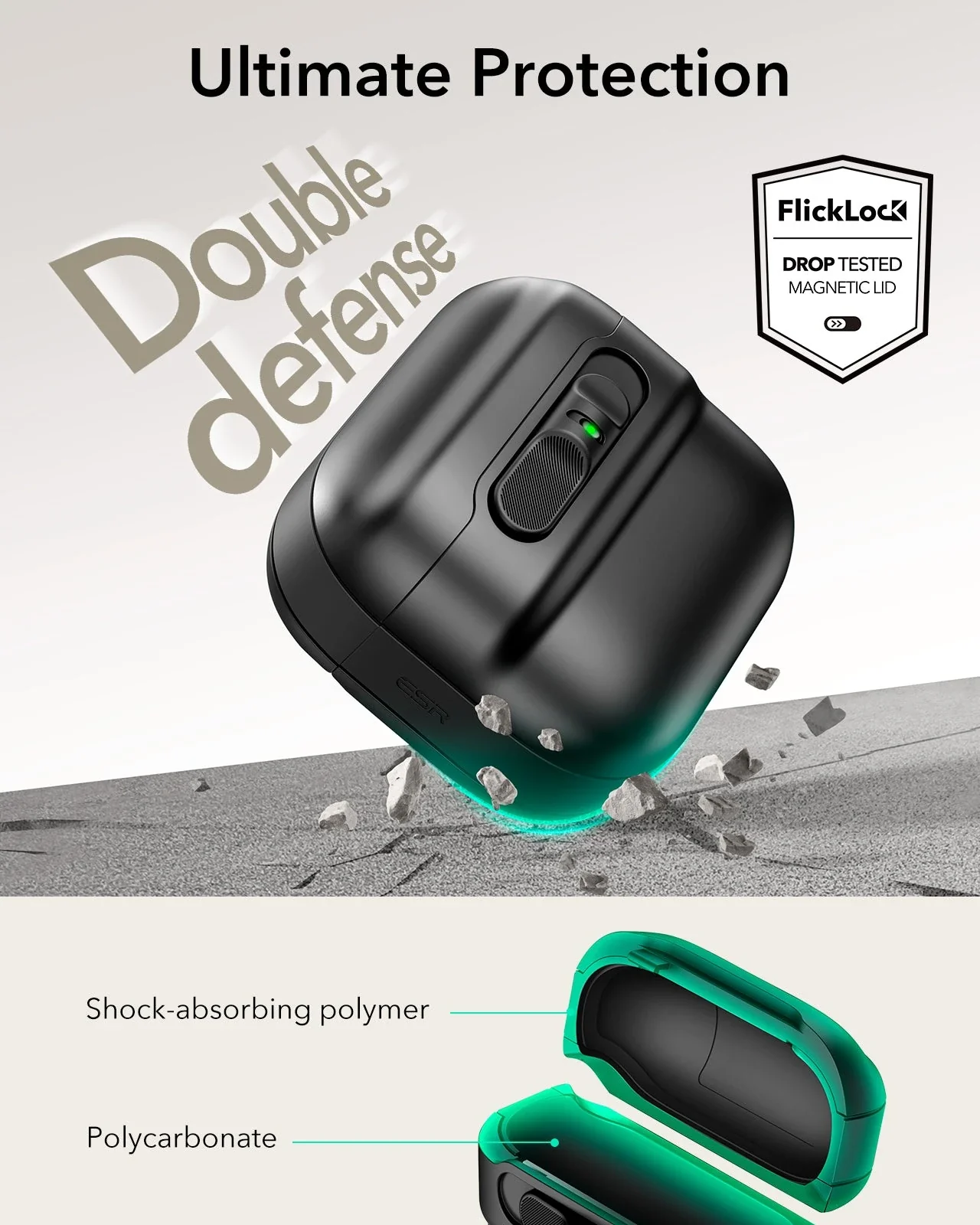 AirPods 4 Pulse FlickLock Case (HaloLock) - Pink - Image 7