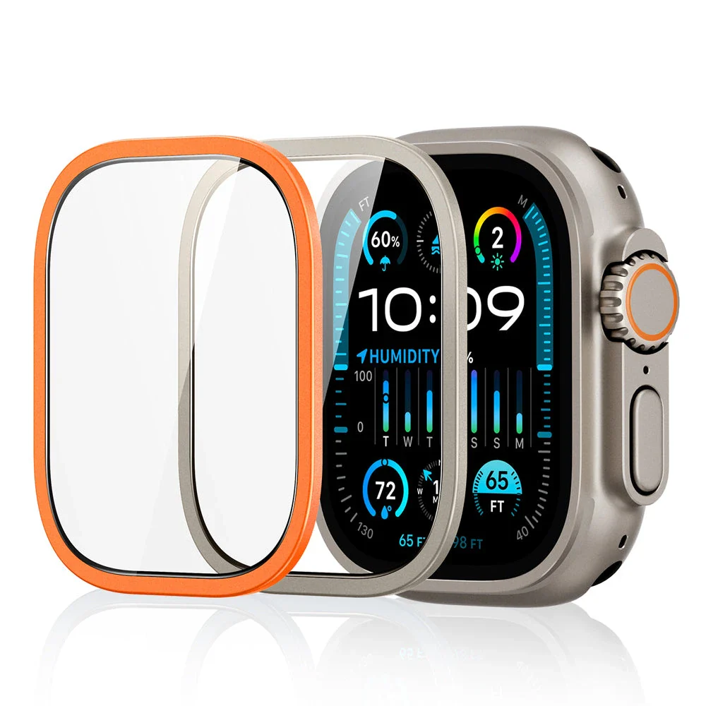 Apple Watch Ultra 3 Armorite Screen Protector - Titanium / Orange