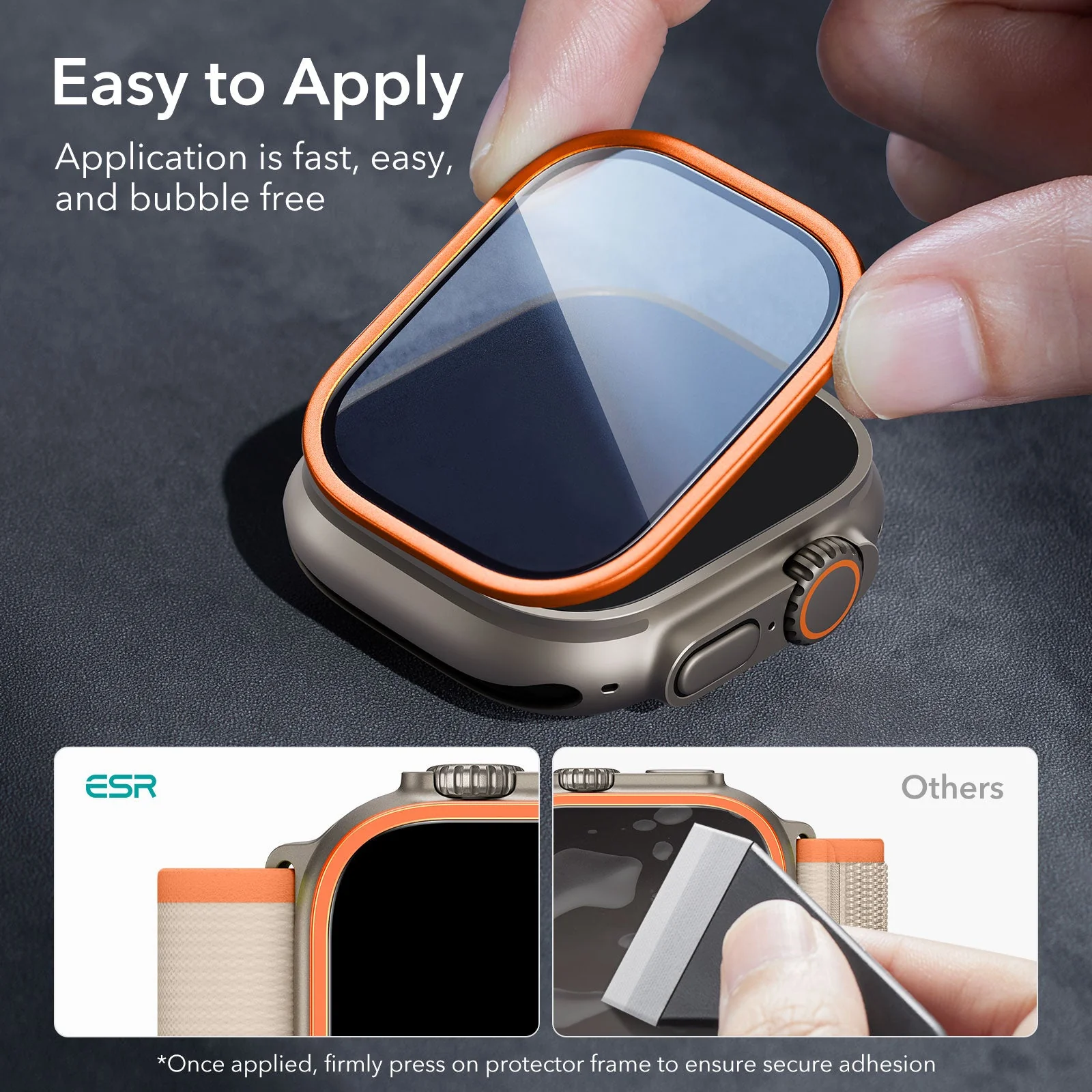 Apple Watch Ultra Armorite Screen Protector - Black - Image 3