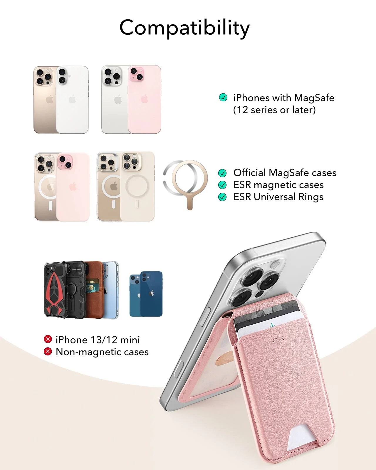 Aura Wallet Stand (HaloLock) - Pink - Image 10