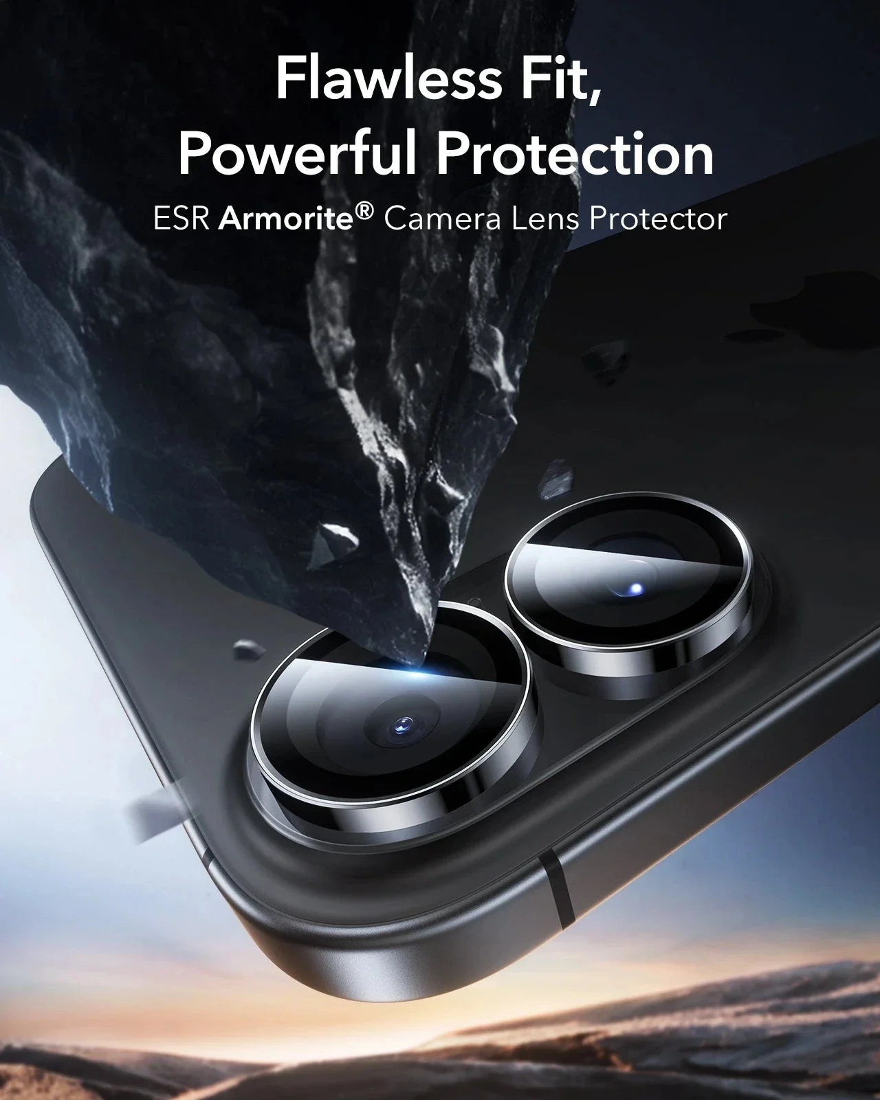 iPhone 17 Armorite®️ Camera Lens Protector - Black - Image 2