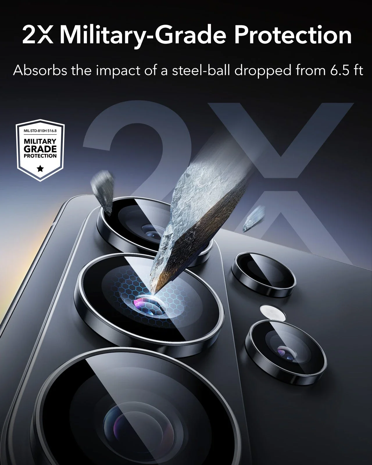 Galaxy S26 Ultra Armorite® Camera Lens Protector - Black - Image 4