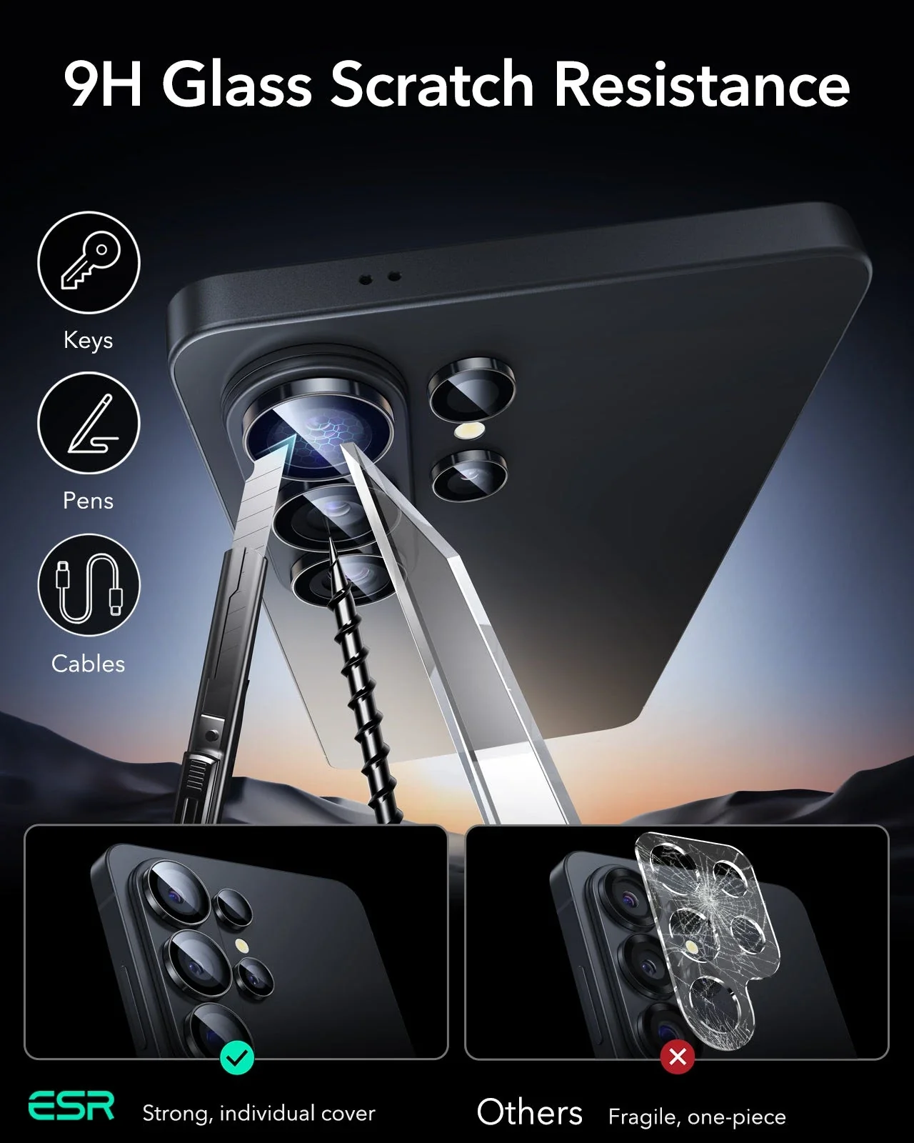 Galaxy S26 Ultra Armorite® Camera Lens Protector - Black - Image 6