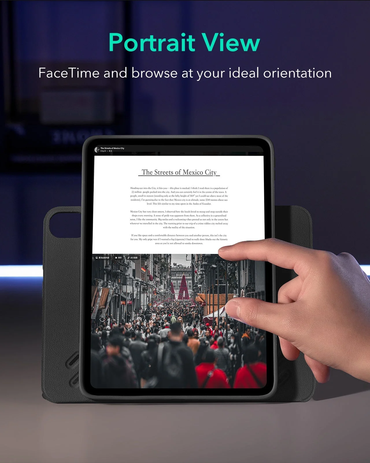 iPad Air 13" (M4) 2026 Bundle Shift Magnetic Case & Armorite® Paper-Feel Protection - Black - Image 6