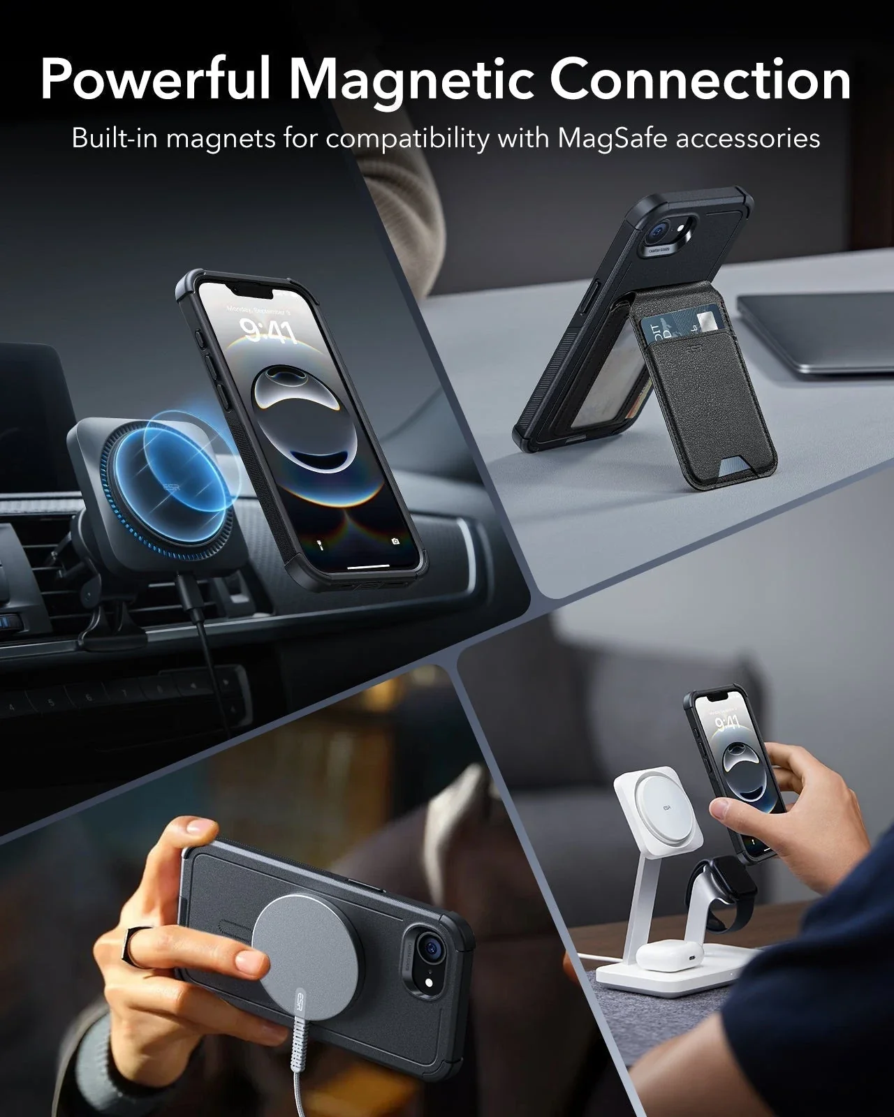 iPhone 17e Cyber Tough Magnetic Case - Black - Image 6