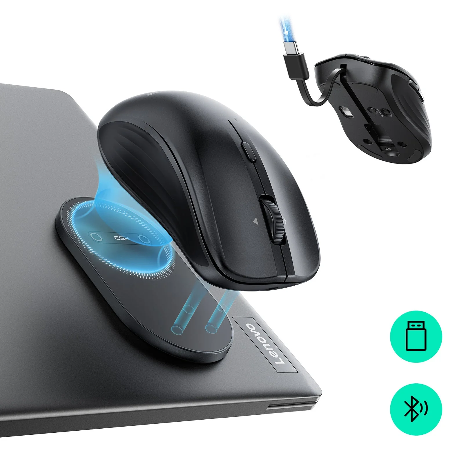ESR MagMouse™ Wireless Mouse - Black