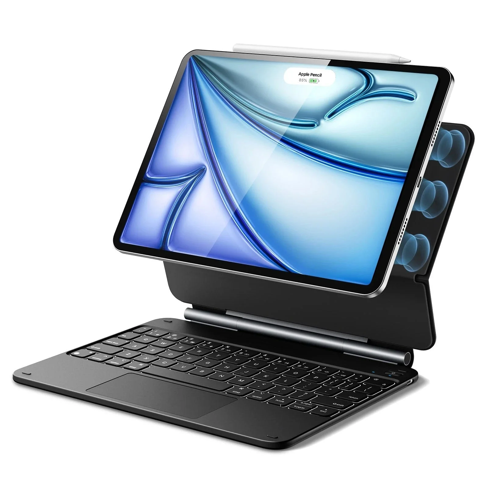 iPad Air 11” (M4) 2026 Rebound Magnetic Keyboard Case - UK Layout-Black - Image 2