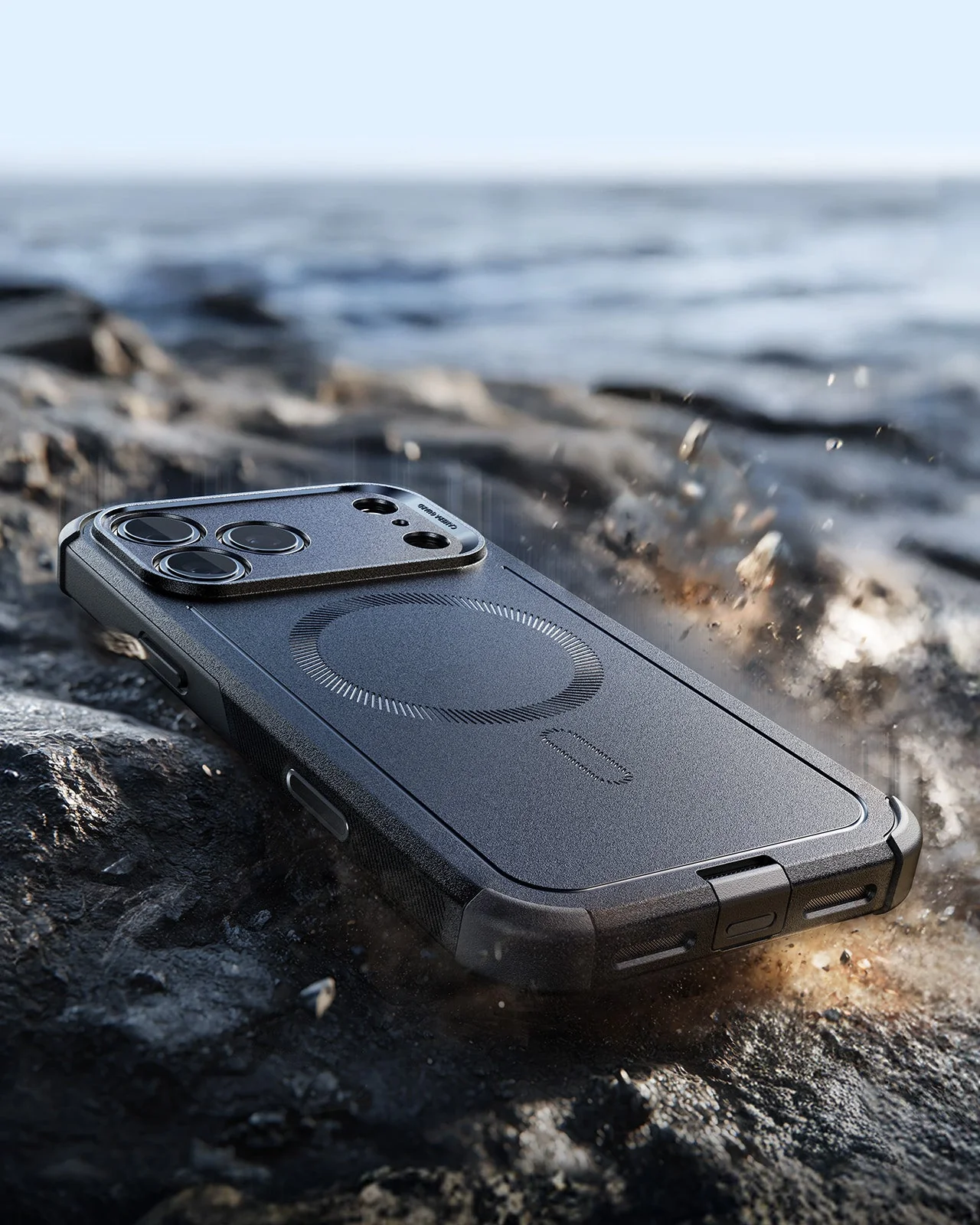 iPhone 17 Pro Cyber Tough Magnetic Case (Camera Control) - Black - Image 6