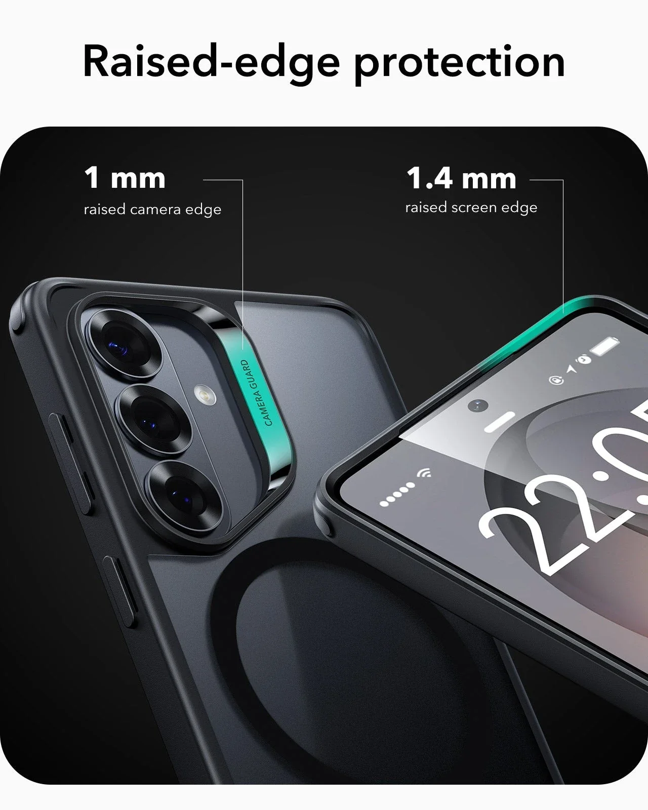 Galaxy S26 Plus Classic Hybrid Magnetic Case - Frosted Black - Image 4