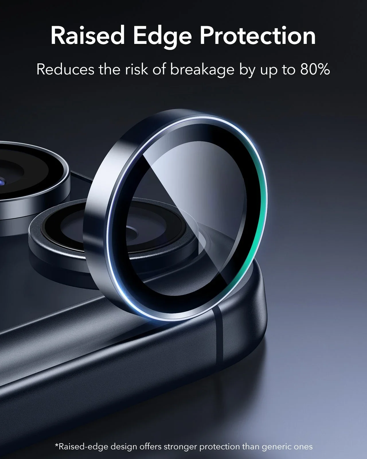 iPhone 17 Pro Max/17 Pro Armorite®️ Camera Lens Protector - Blue - Image 3