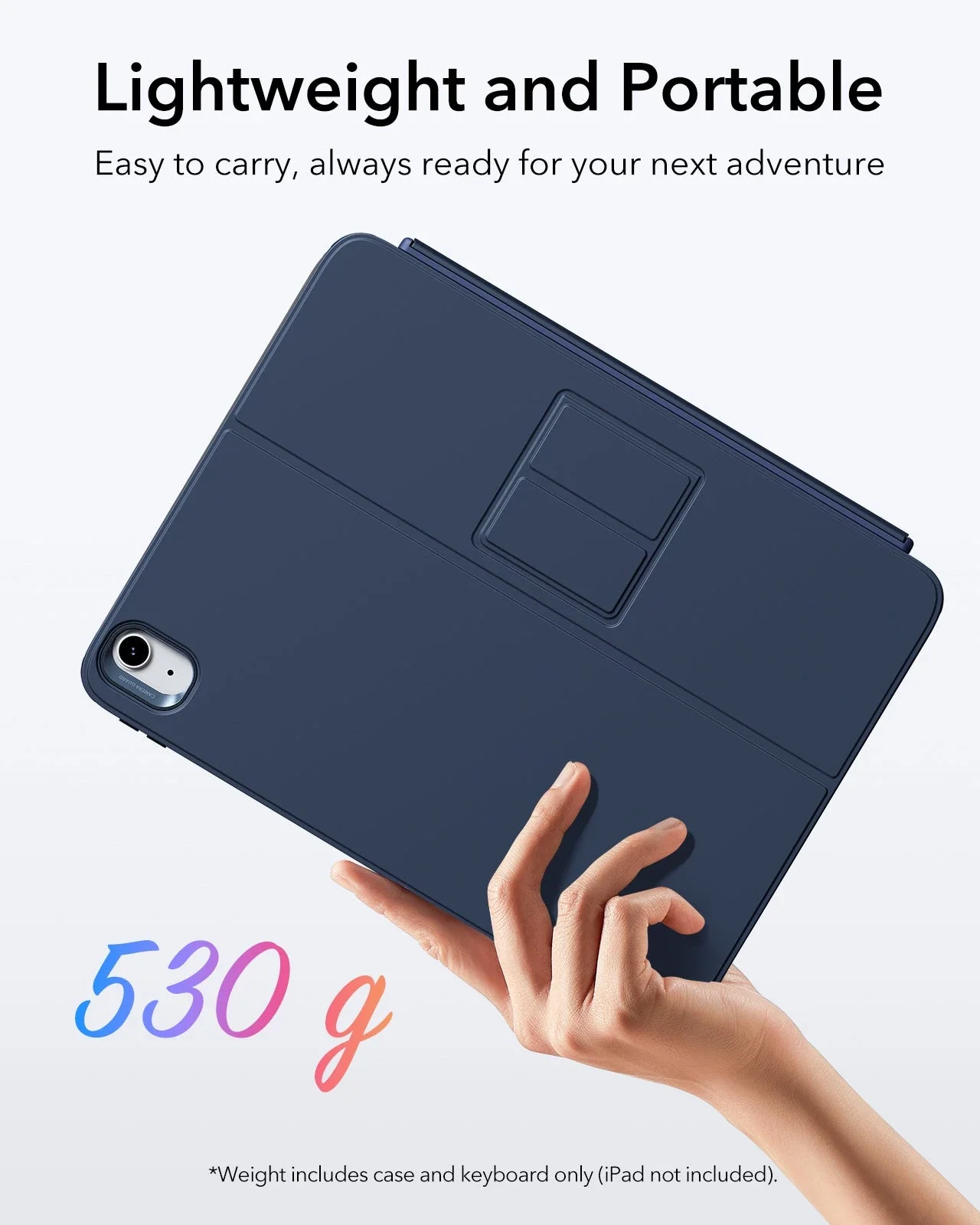 iPad 11" (A16) 2025 Flex Keyboard Case (Detachable)  - US Layout-Blue - Image 4