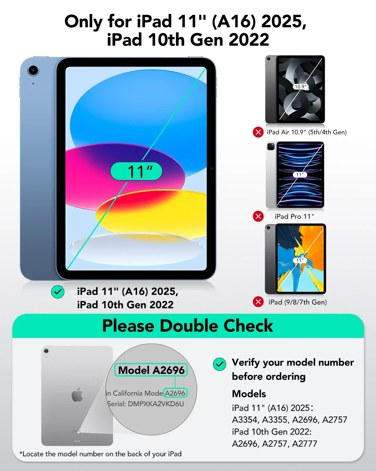 iPad 10th Gen Flex Keyboard Case (Detachable)  - US Layout-Blue - Image 2