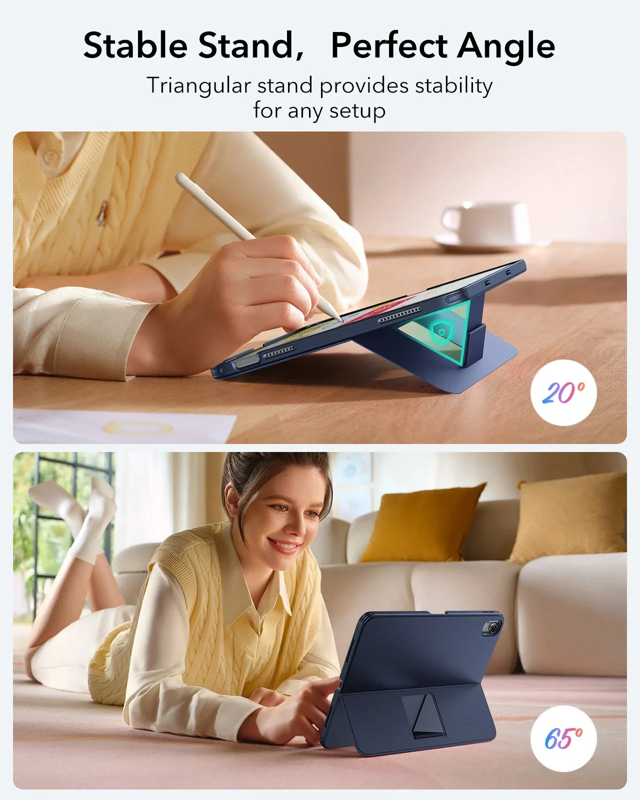 iPad 2026 Entry-level Flex Keyboard Case (Detachable) - US Layout-Blue - Image 4