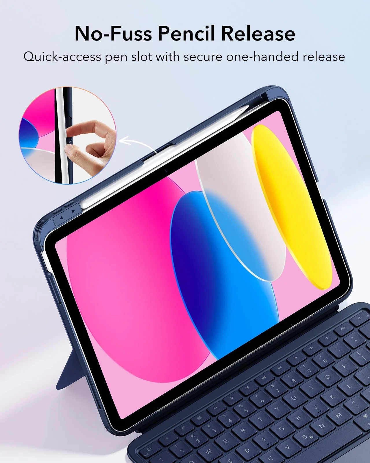 iPad 2026 Entry-level Flex Keyboard Case (Detachable) - US Layout-Blue - Image 8