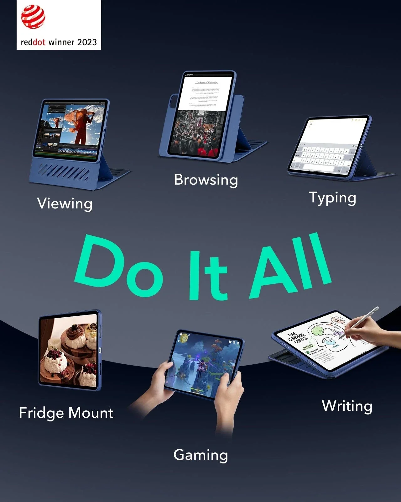iPad Pro 13ʺ (2025) Shift Transformation with Digital Pencil Bundle - Blue - Image 2