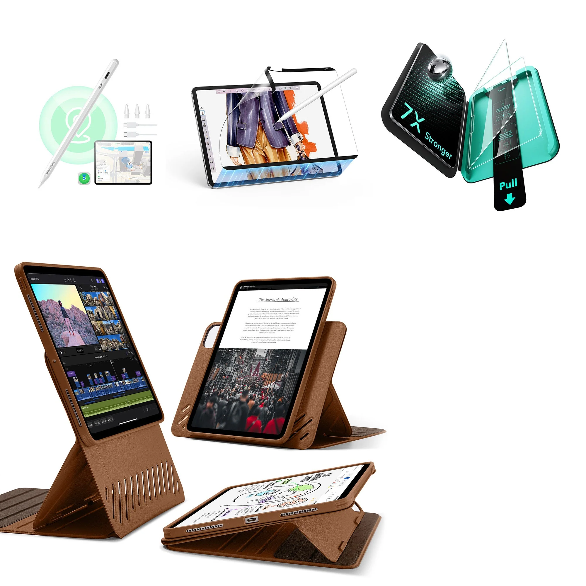 iPad Pro 11ʺ (2025) Shift Transformation with Digital Pencil Bundle - Brown