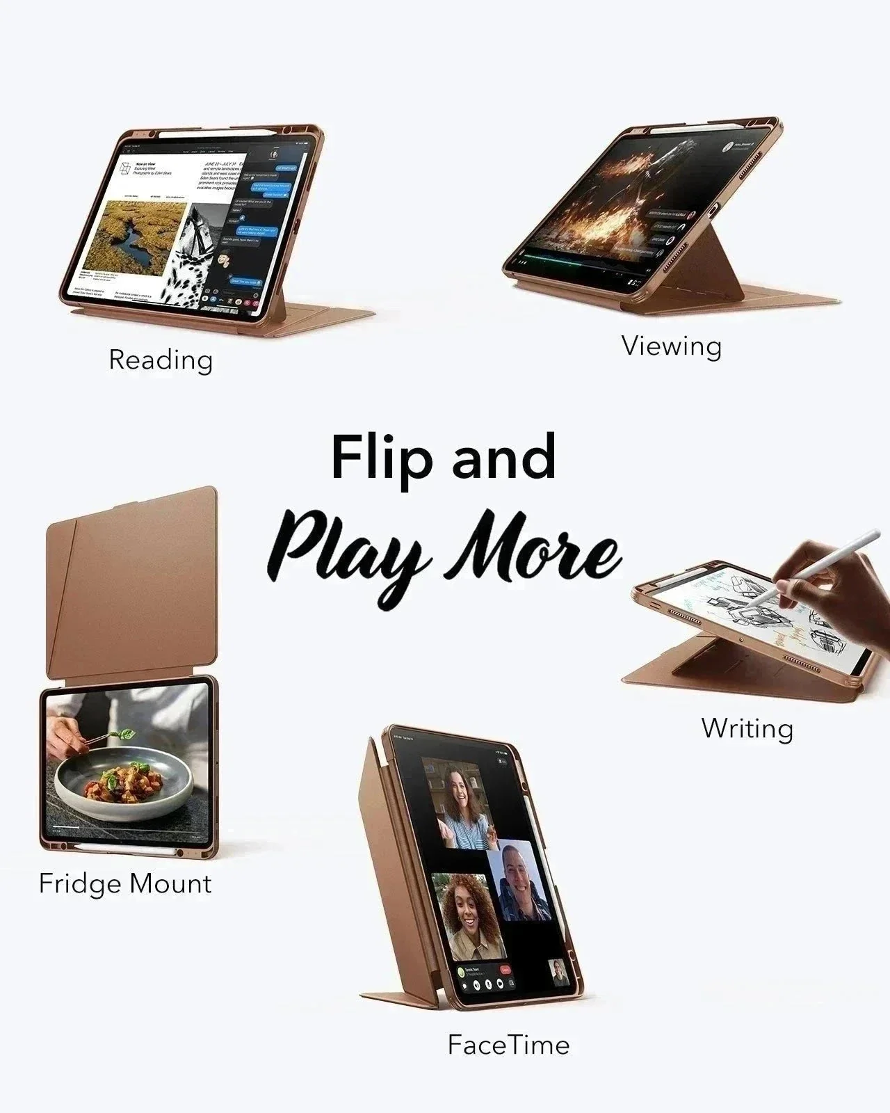 iPad Pro 11ʺ (2025) Flip Transformation Bundle - Brown - Image 2