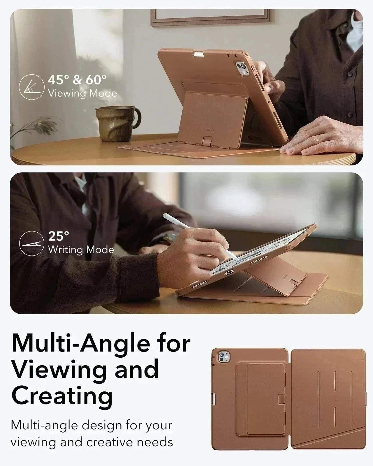 iPad Pro 11ʺ (2025) Flip Transformation Bundle - Brown - Image 6