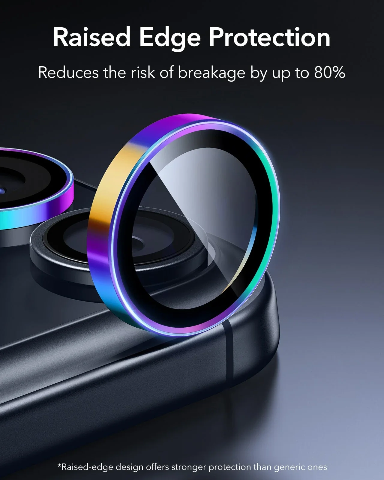iPhone 17 Pro Max/17 Pro Armorite®️ Camera Lens Protector - Chromatic - Image 3