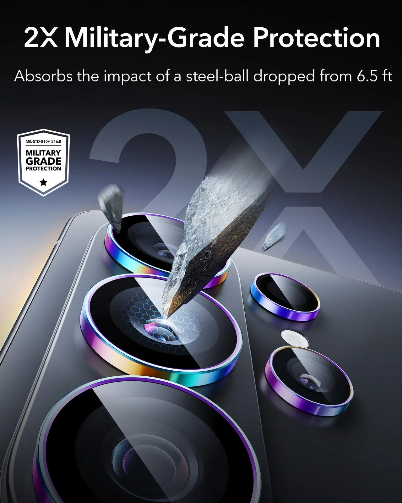 Galaxy S26 Ultra Armorite® Camera Lens Protector - Chromatic - Image 4