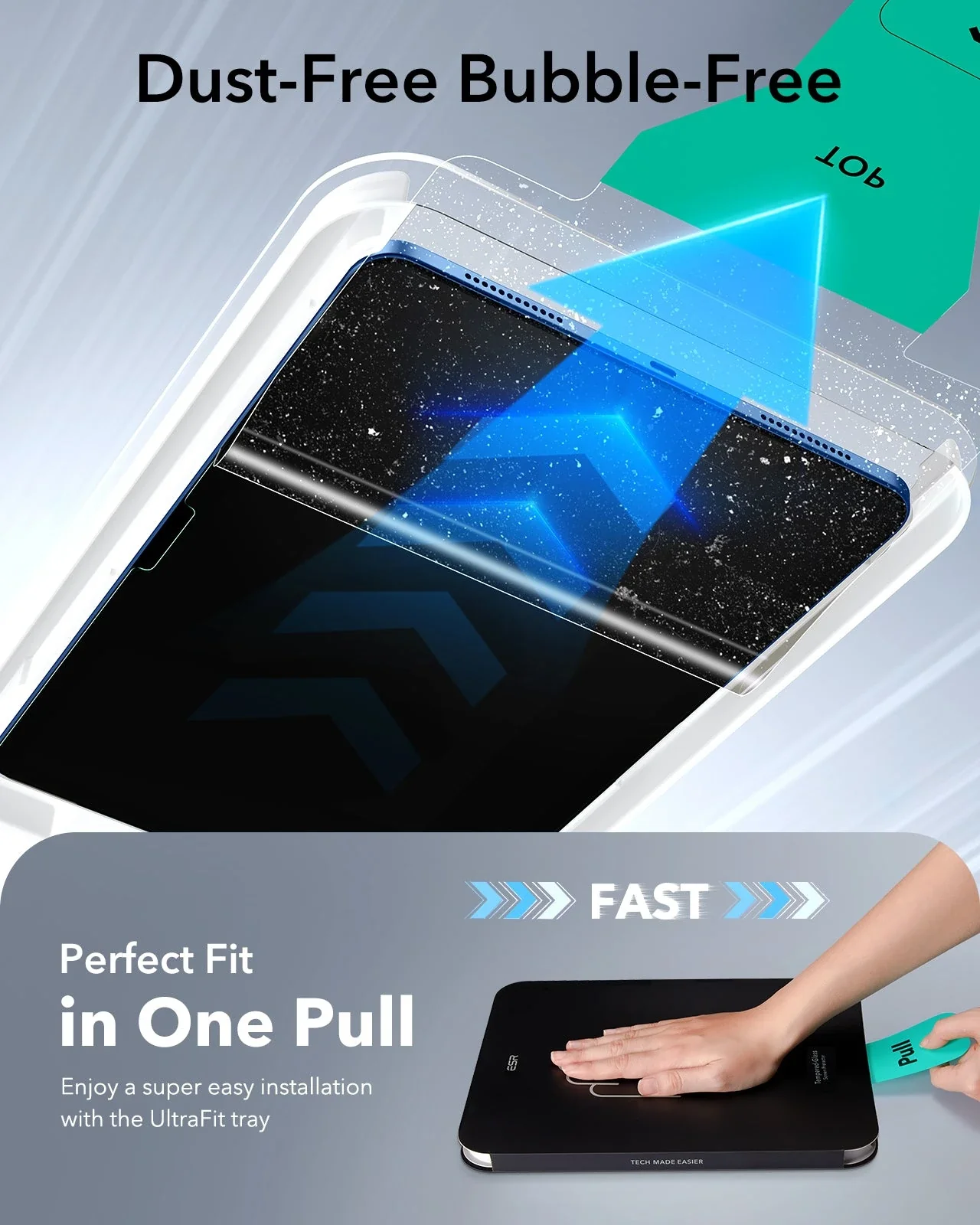 iPad 11" (A18) 2026 UltraFit Classic Screen Protector - 2 Pack - Image 4