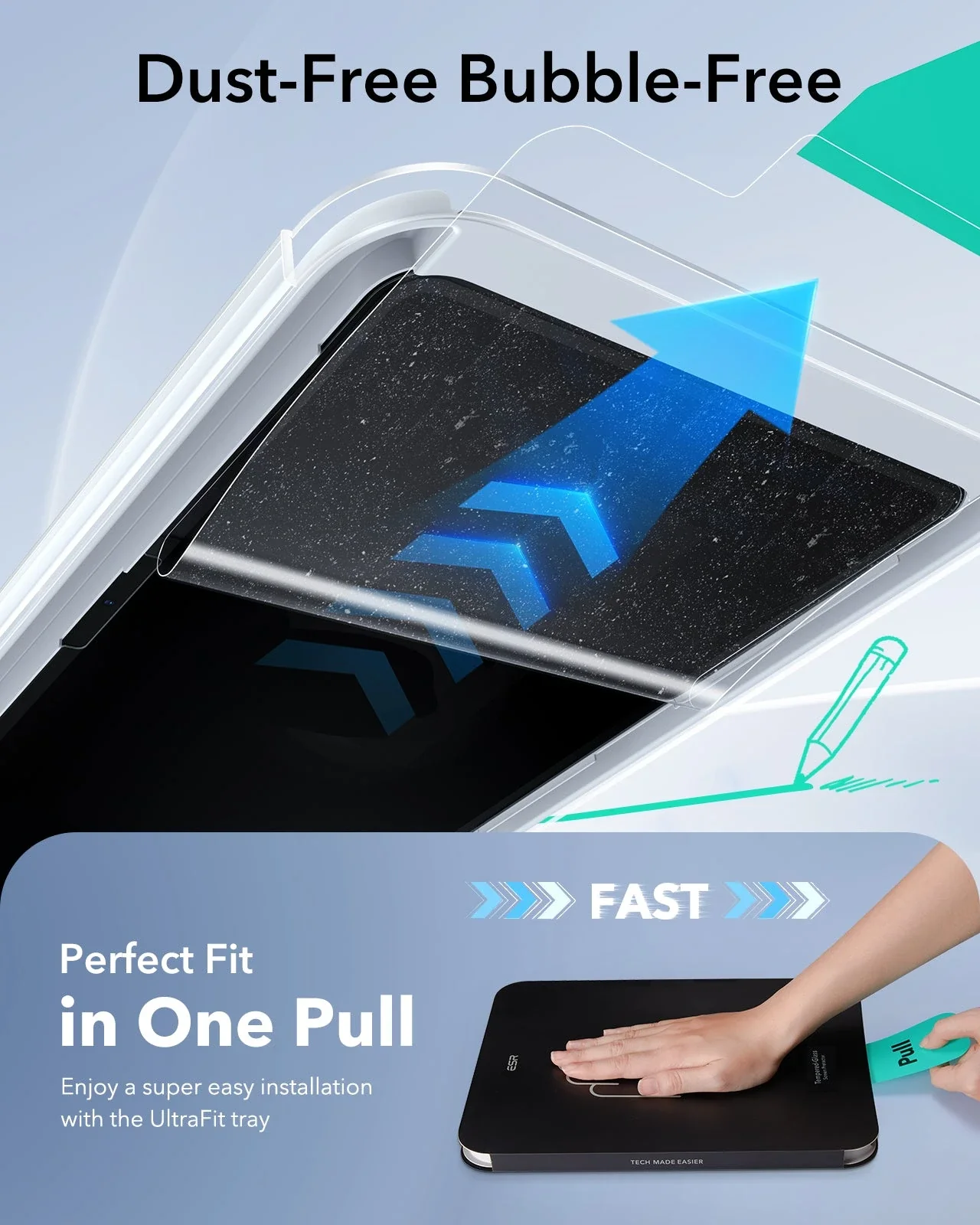 iPad 11" (A18) 2026 UltraFit Classic Paper-Feel Screen Protector – 2 Pack - Image 5