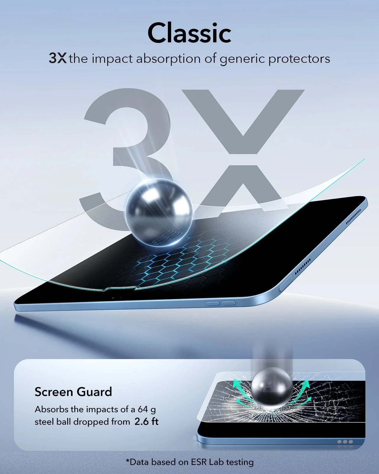 iPad 11" (A18) 2026 UltraFit Classic Paper-Feel Screen Protector – 2 Pack - Image 6