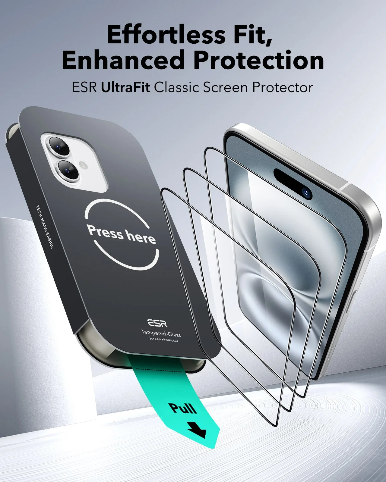 iPhone 16 Plus/15 Plus UltraFit Classic Screen Protector -3 Pack - Image 2