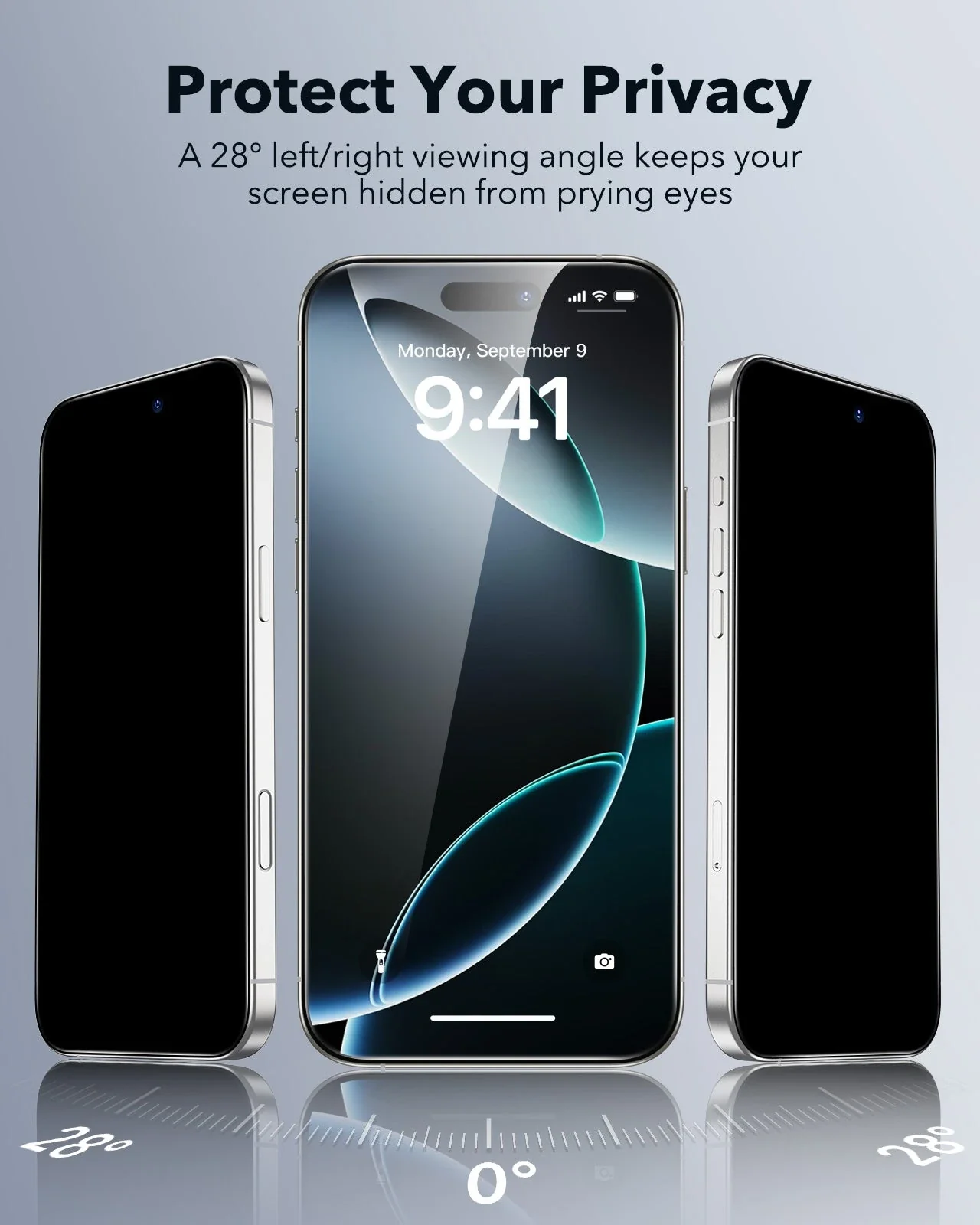 iPhone 16 Pro UltraFit Classic Privacy Screen Protector - 3 Pack - Image 3