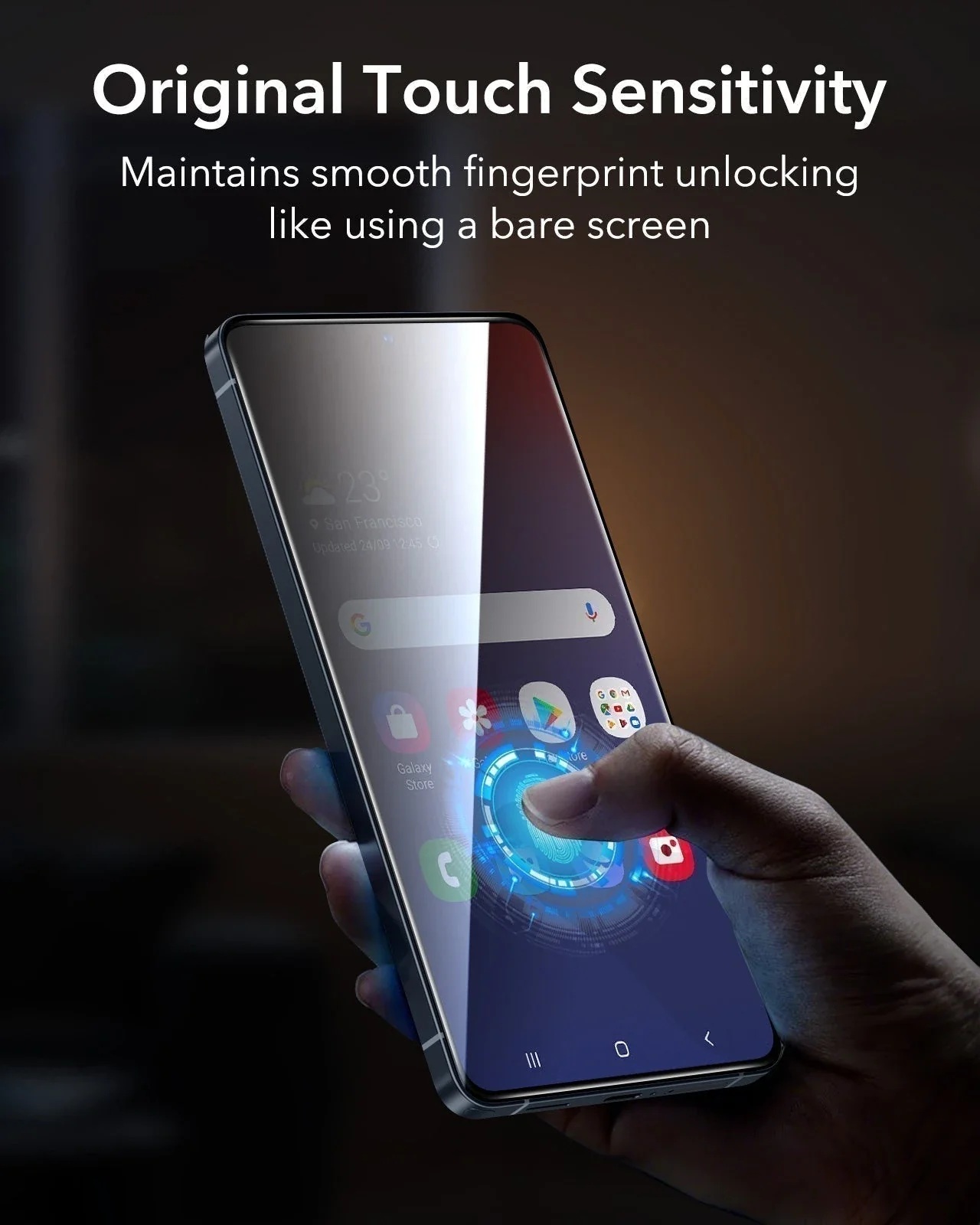 Galaxy S26 Ultra Bundle Classic Hybrid Magnetic Case and Armorite® Pro Privacy Screen Protector - Clear - Image 12
