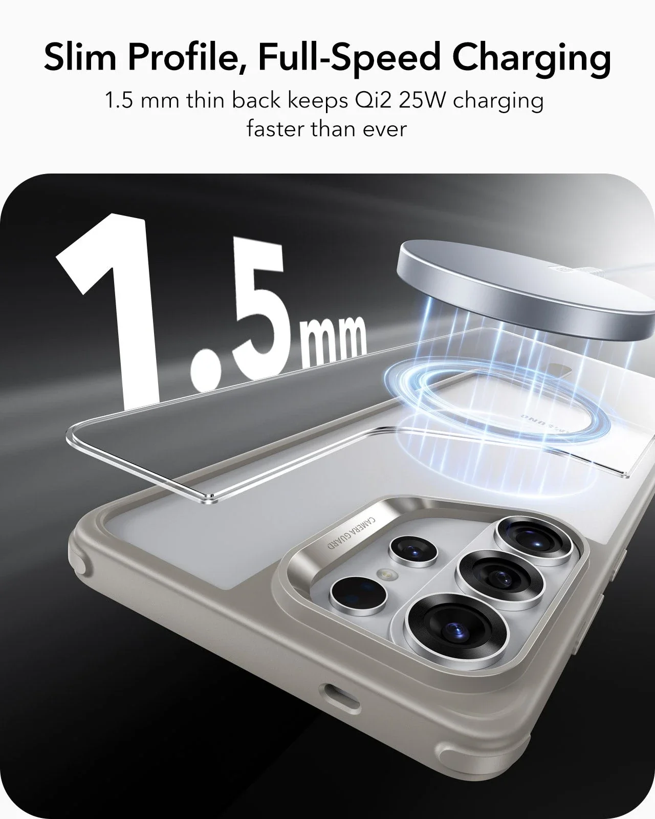 Galaxy S26 Ultra Bundle Classic Hybrid Magnetic Case and Armorite® Pro Screen Protector - Clear Grey - Image 7