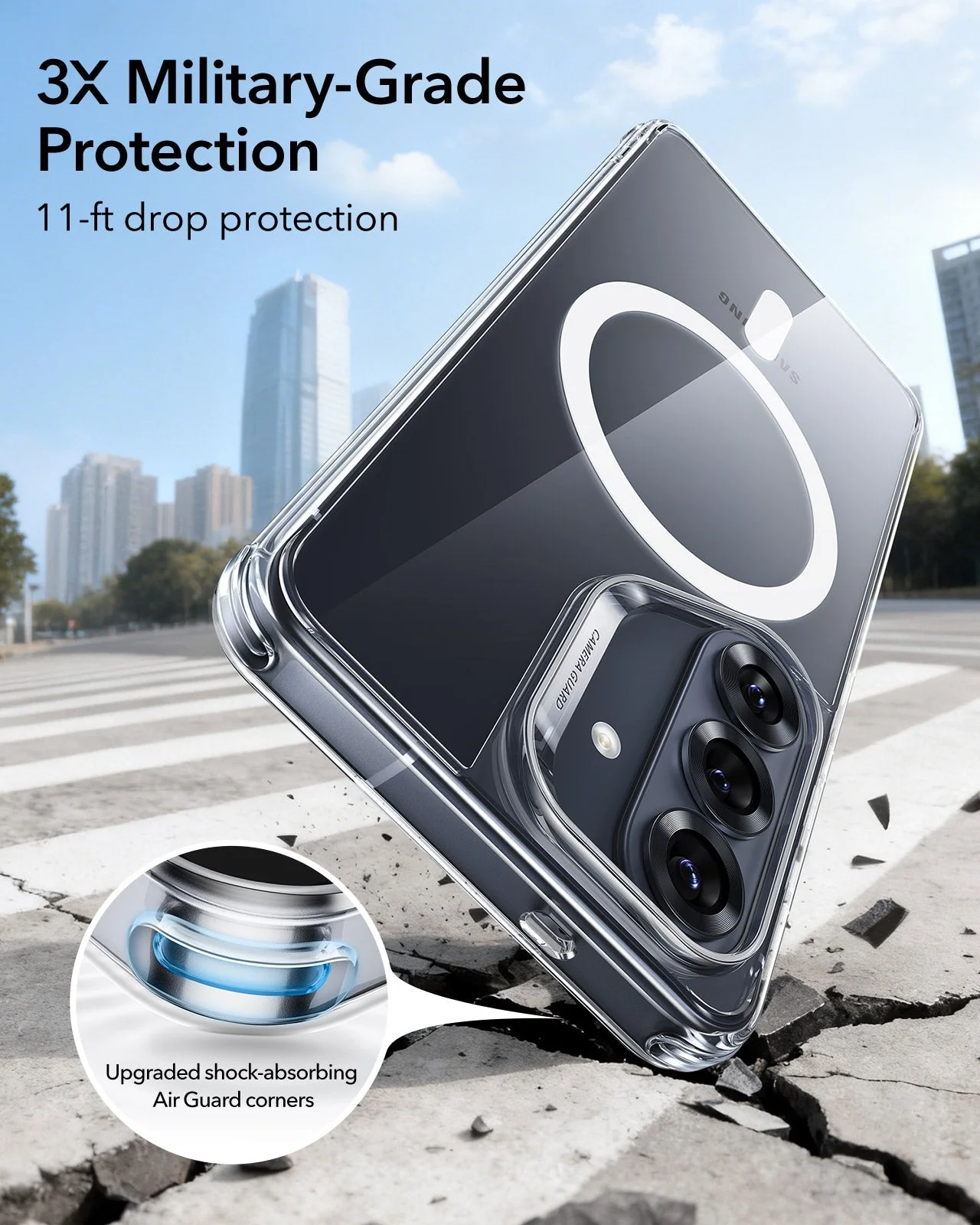 Galaxy S26 Classic Hybrid Magnetic Case - Clear - Image 3