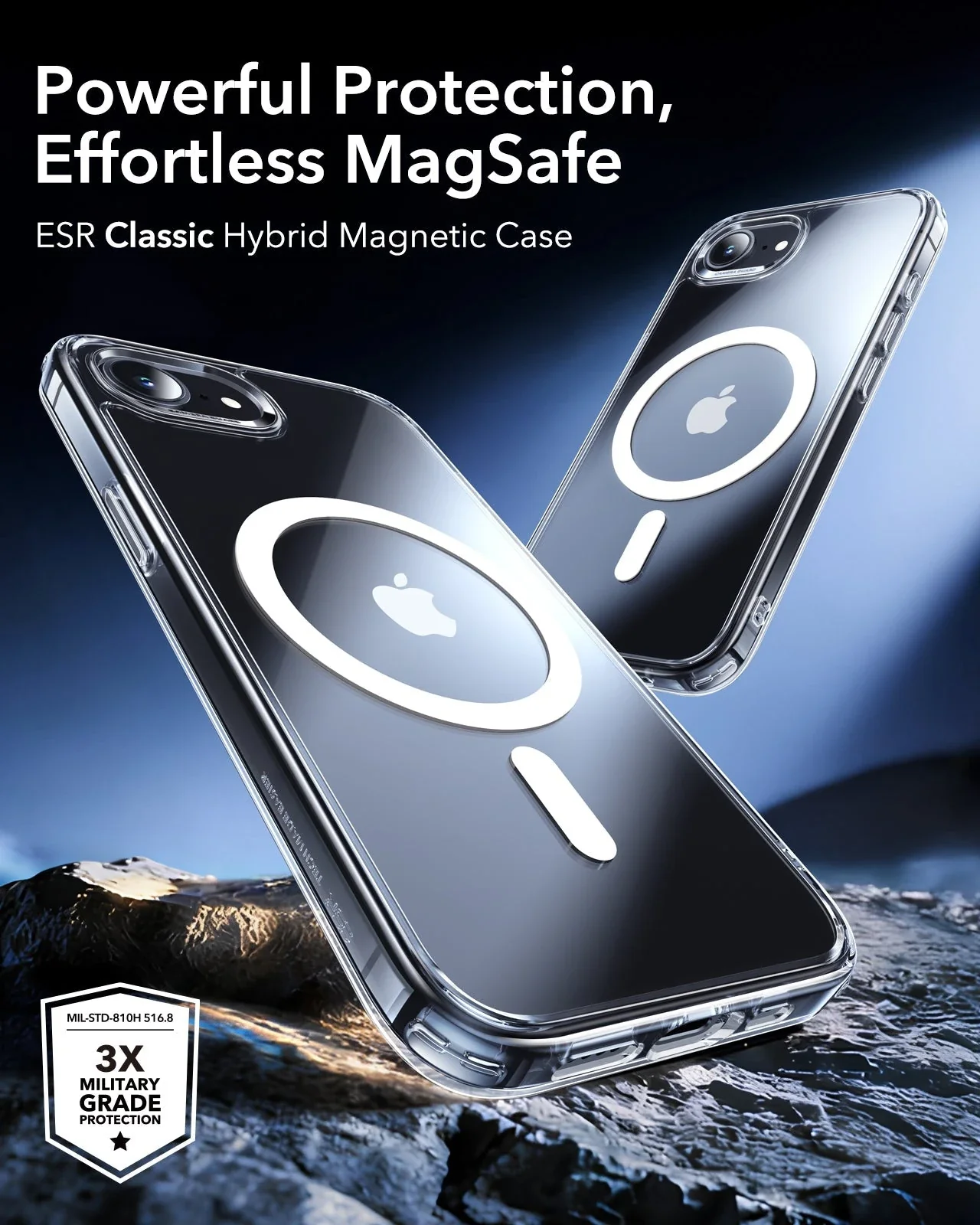iPhone 17e Classic Hybrid Magnetic Case - Clear - Image 2