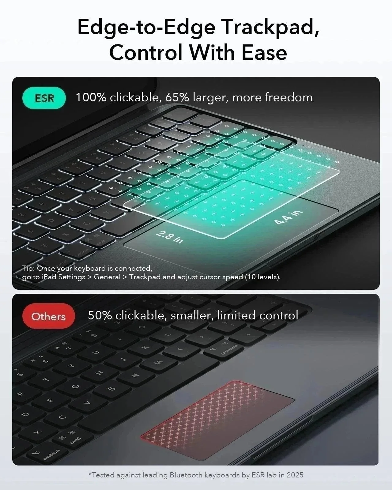 iPad Air 11″ (M3) 2025 Bundle: Shift Tastaturhülle & Armorite Displayschutz - DE Layout - Dark Gray - Image 7