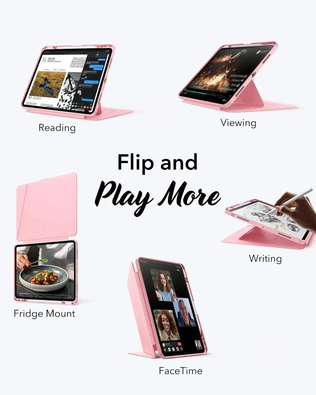 iPad Pro 13ʺ (2025) Flip Transformation Bundle - Pink - Image 2