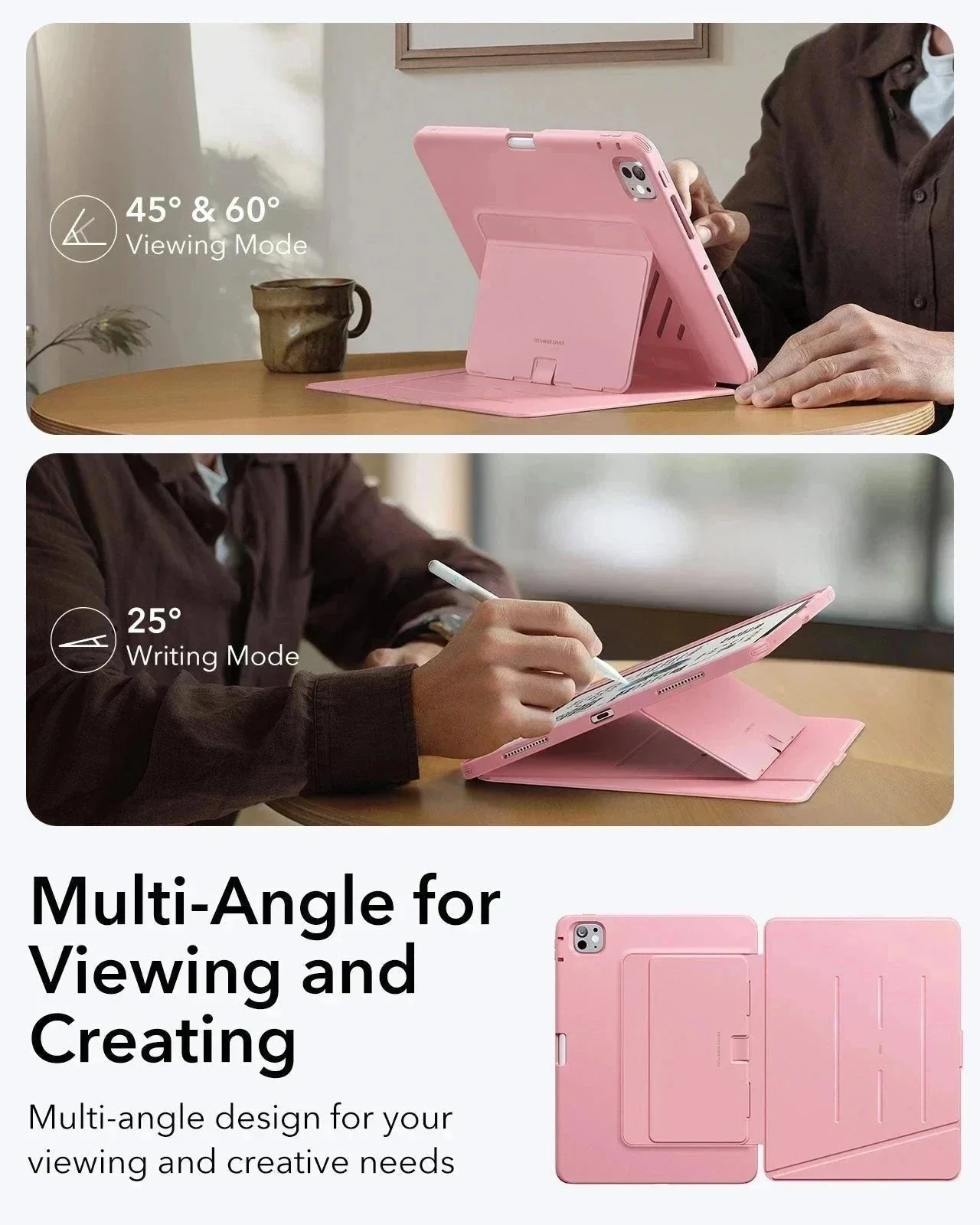 iPad Pro 13ʺ (2025) Flip Transformation Bundle - Pink - Image 3