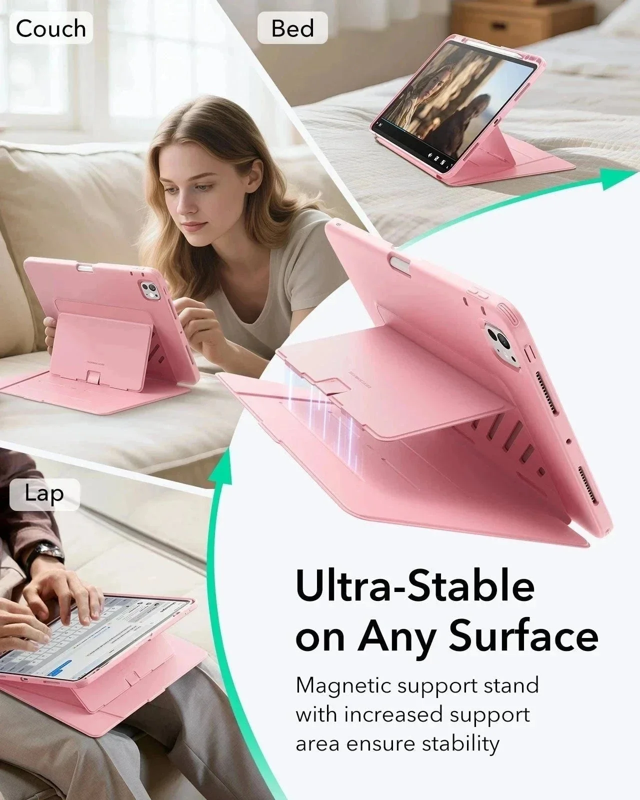 iPad Pro 13ʺ (2025) Flip Transformation Bundle - Pink - Image 4