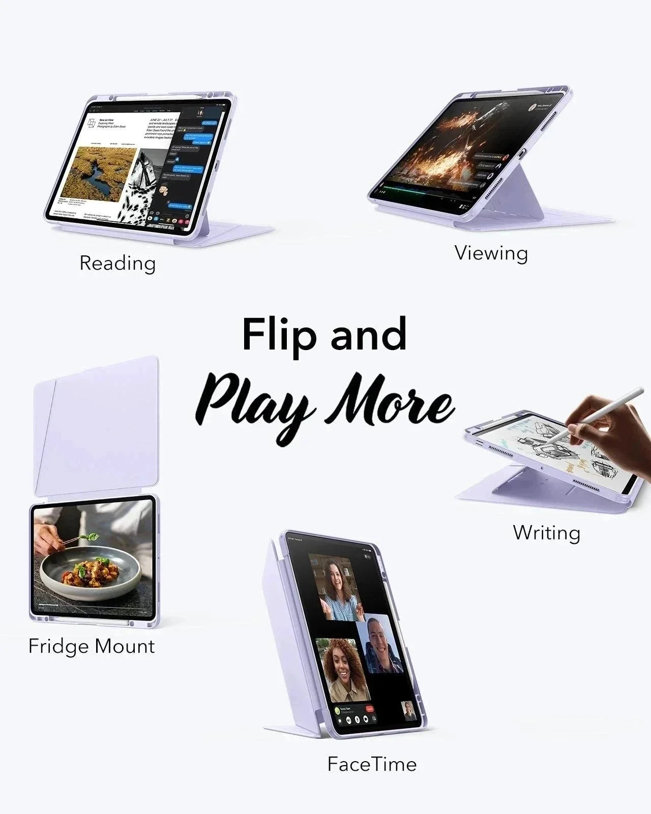 iPad Pro 13ʺ (2025) Flip Transformation Bundle - Purple - Image 2