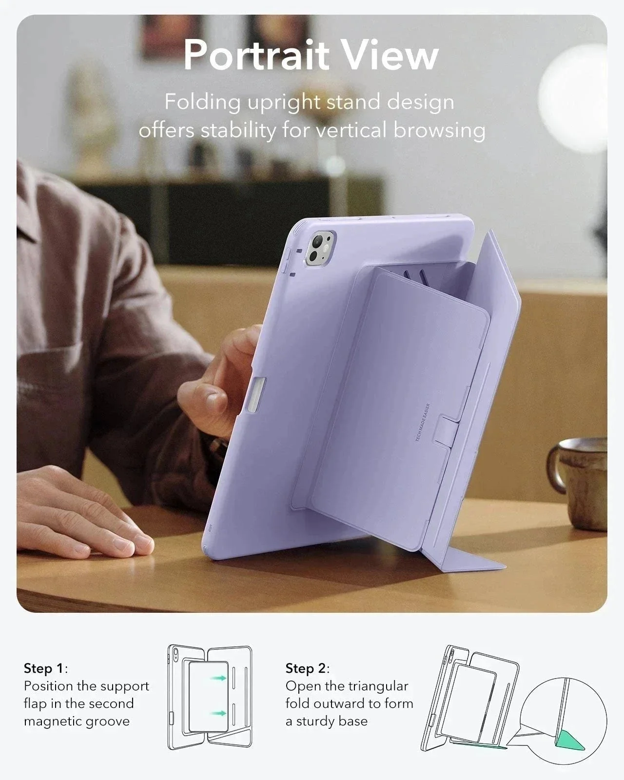 iPad Pro 13ʺ (2025) Flip Transformation Bundle - Purple - Image 8