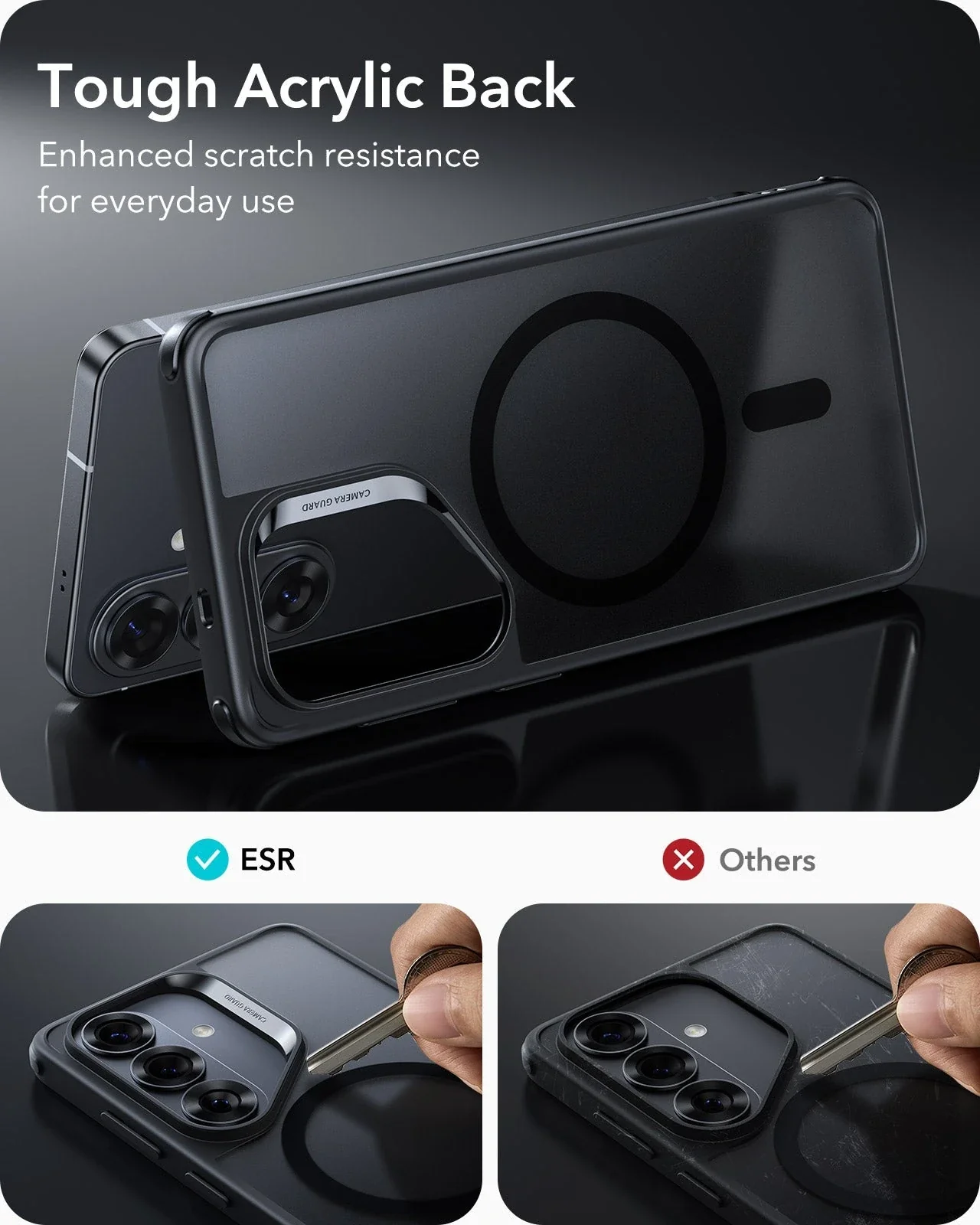 Galaxy S26 Classic Hybrid Magnetic Case - Frosted Black - Image 5