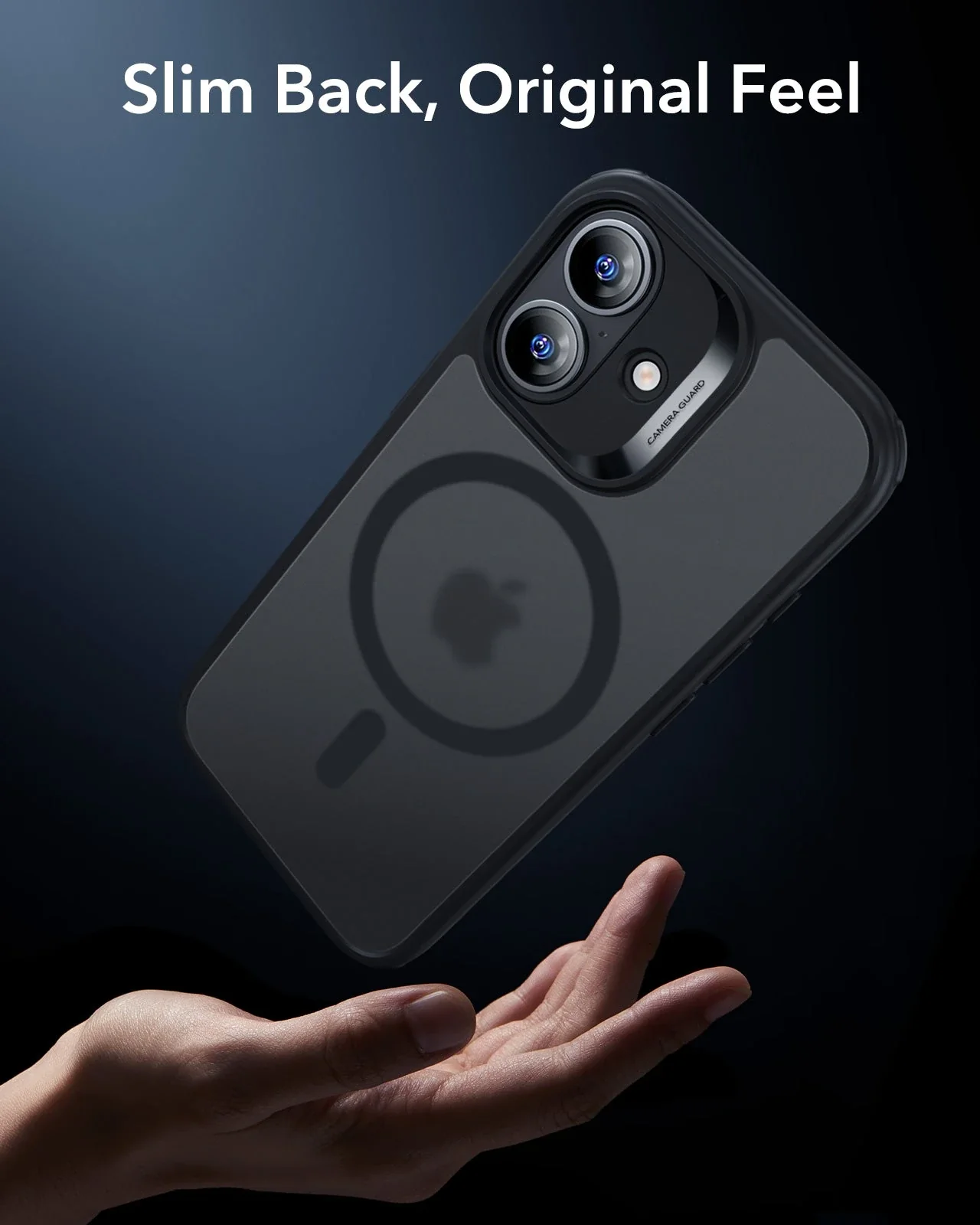iPhone 17 Classic Hybrid Magnetic Case (Camera Control) - Frosted Black - Image 7