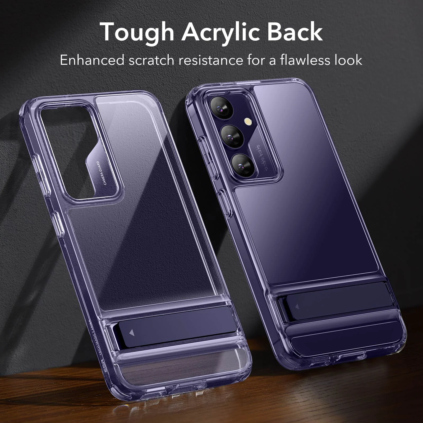 Galaxy S24 Boost Kickstand Case - Clear Purple - Image 6