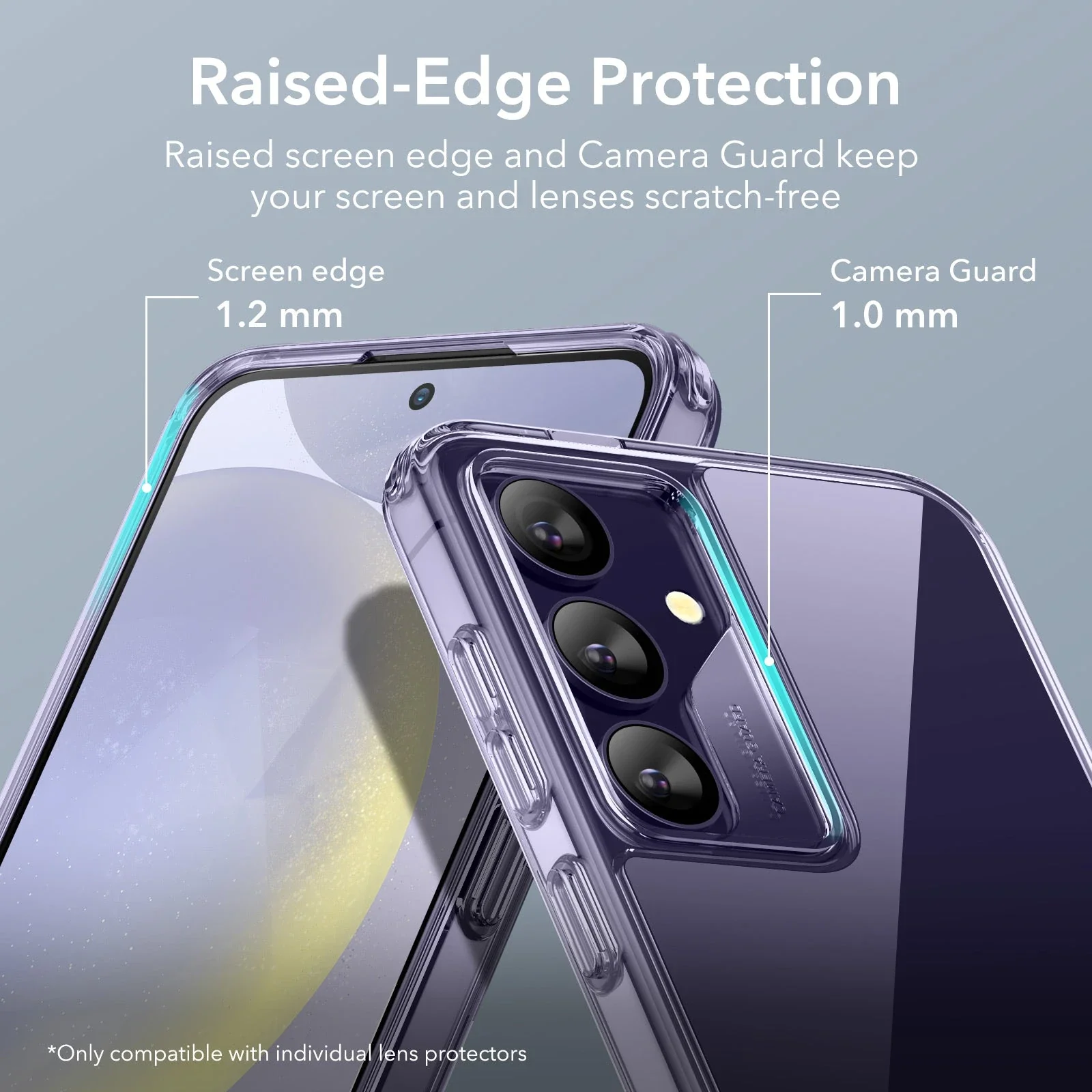 Galaxy S24 Plus Boost Kickstand Case - Clear Purple - Image 5