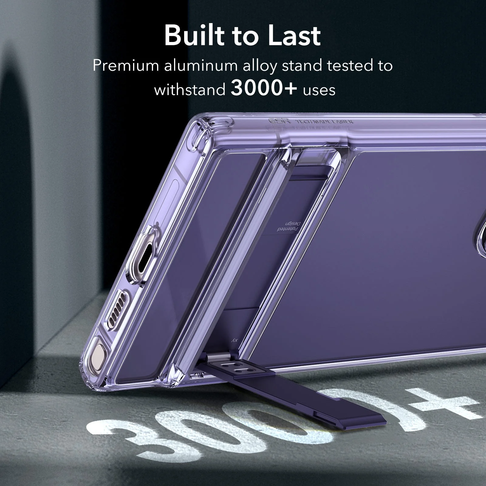 Galaxy S24 Ultra Boost Kickstand Case - Clear Purple - Image 3