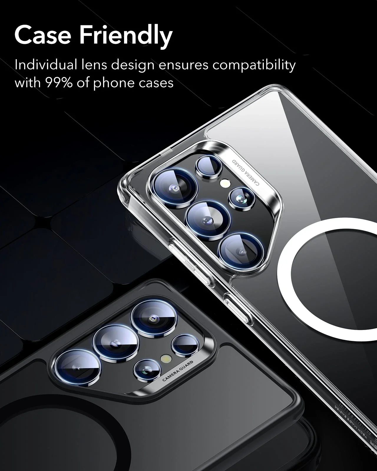 Galaxy S25 Ultra Armorite Camera Lens Protectors - Silver - Image 8